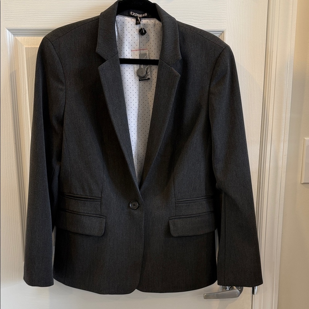 Express Charcoal Blazer